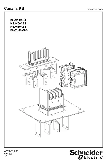 schneider施耐德KSA...AE4 - FLANGE FEED UNIT - 说明页